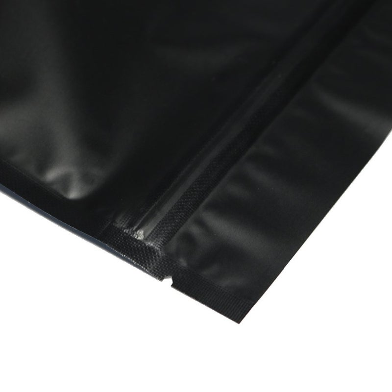 QQ Studio 100PCS Matte Double-Sided Colored Stand-Up Resealable QuickQlickâ„¢ Bags (12x18cm (4.7x7.1"), Black) - Image 4
